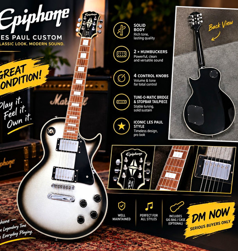 Epiphone les paul - epiphone, custom