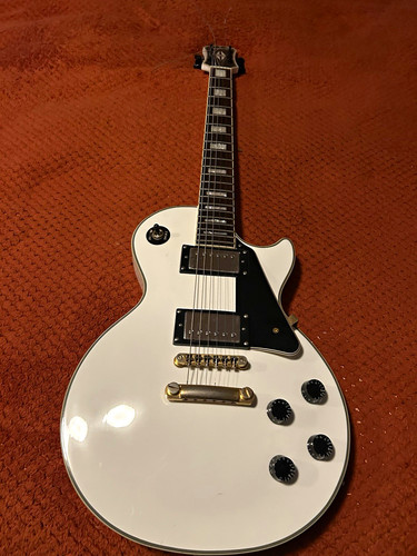 Epiphone les paul custom white - les,