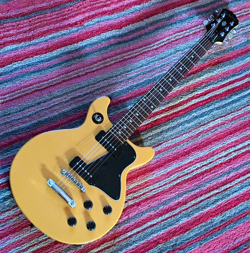 Epiphone les paul yellow - les, tv